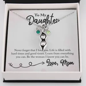 Be the woman I know you can be-Pea Pod Necklace from Mom
