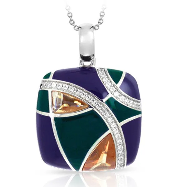 Belle e'toile Sterling Silver Tango Champagne Pendant (83320)
