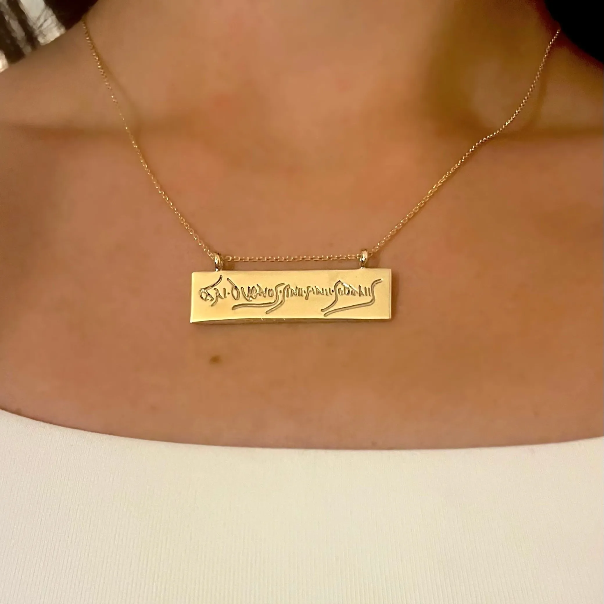 Best Friends Graffito Necklace
