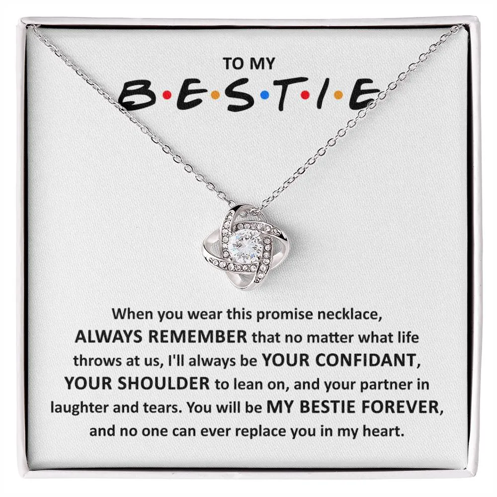 Bestie Promise Necklace, My Bestie Forever, BFF Gift