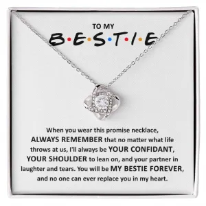 Bestie Promise Necklace, My Bestie Forever, BFF Gift