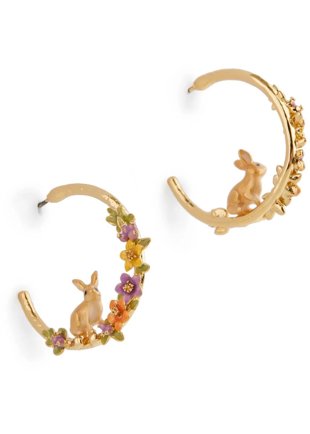 Bill Skinner Rabbit Moon Earrings