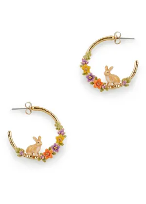 Bill Skinner Rabbit Moon Earrings