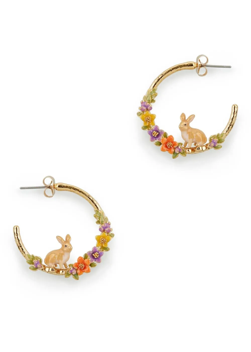 Bill Skinner Rabbit Moon Earrings