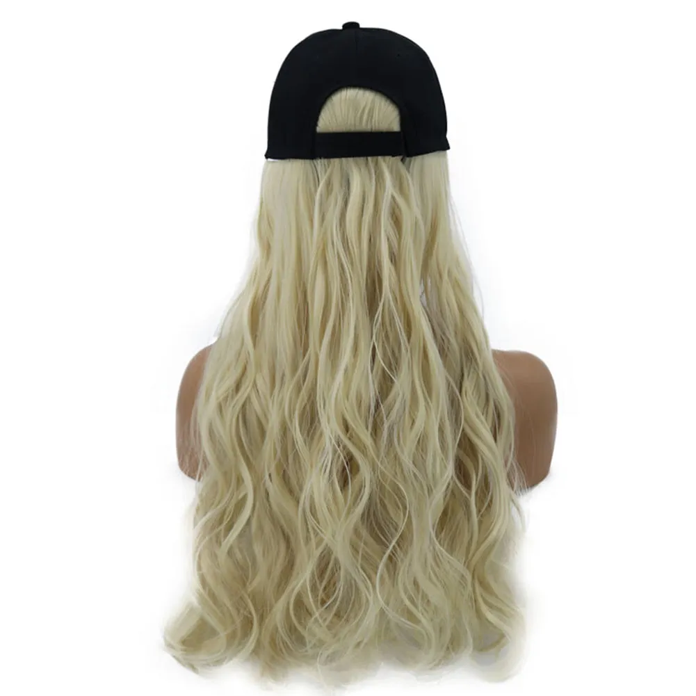 Blossom | Light Blonde Long Wavy Synthetic Hair Wig Hat with Cap