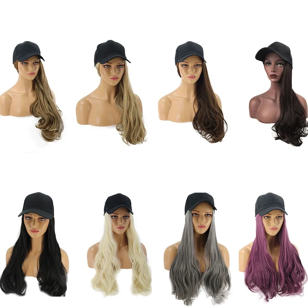 Blossom | Light Blonde Long Wavy Synthetic Hair Wig Hat with Cap