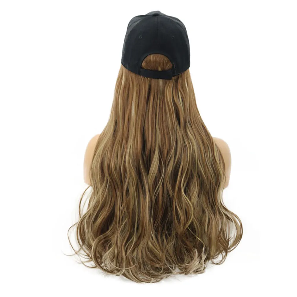 Blossom | Light Blonde Long Wavy Synthetic Hair Wig Hat with Cap