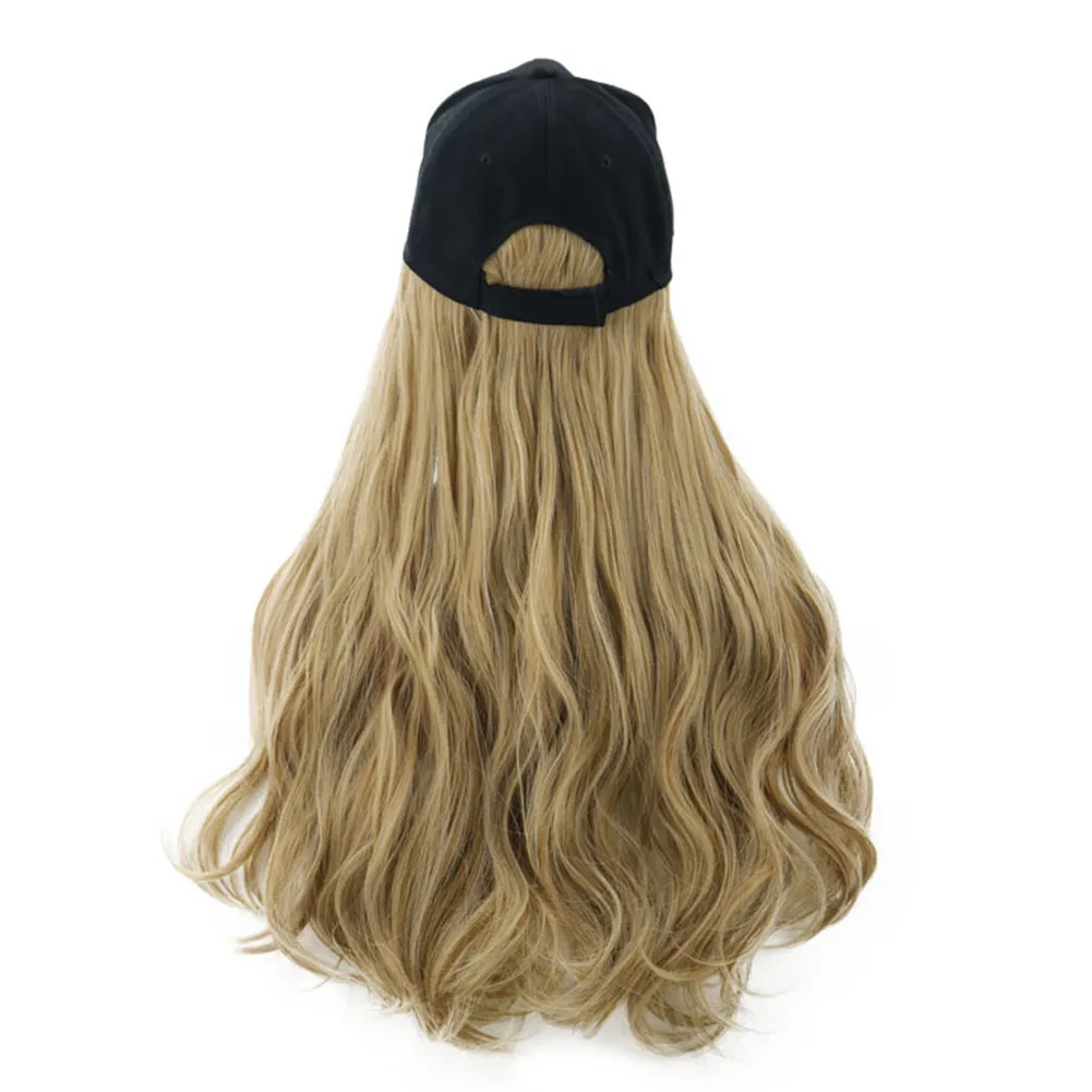 Blossom | Light Blonde Long Wavy Synthetic Hair Wig Hat with Cap