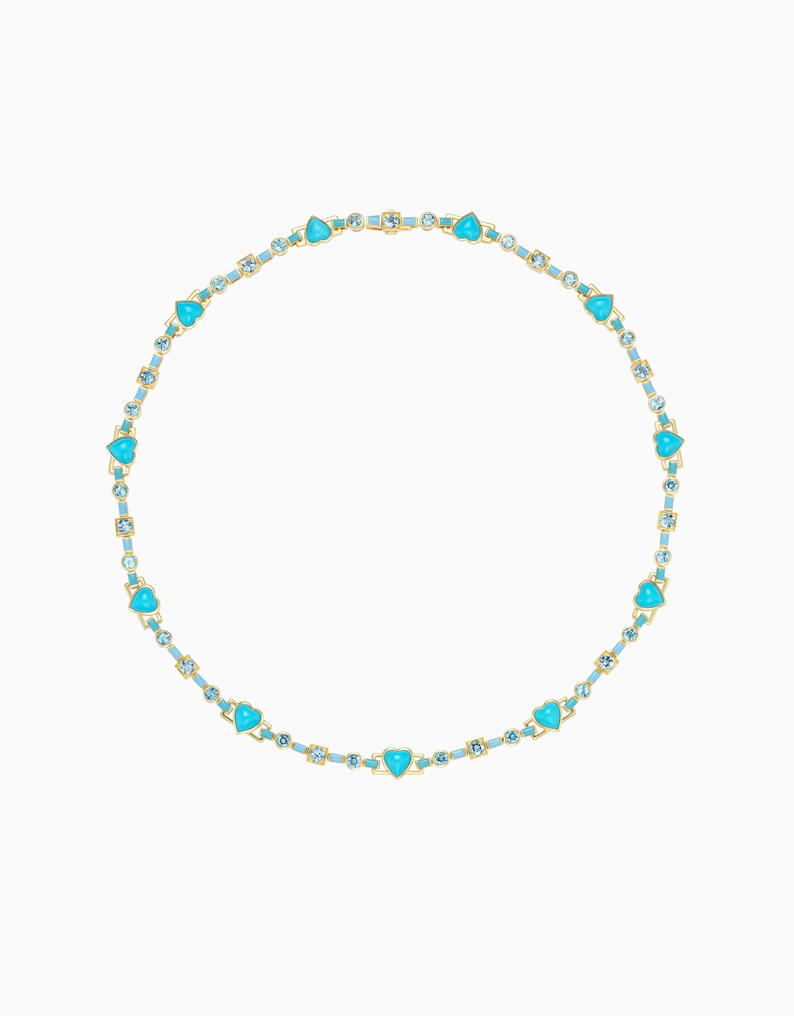 Blue Heart Necklace
