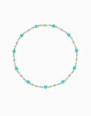 Blue Heart Necklace