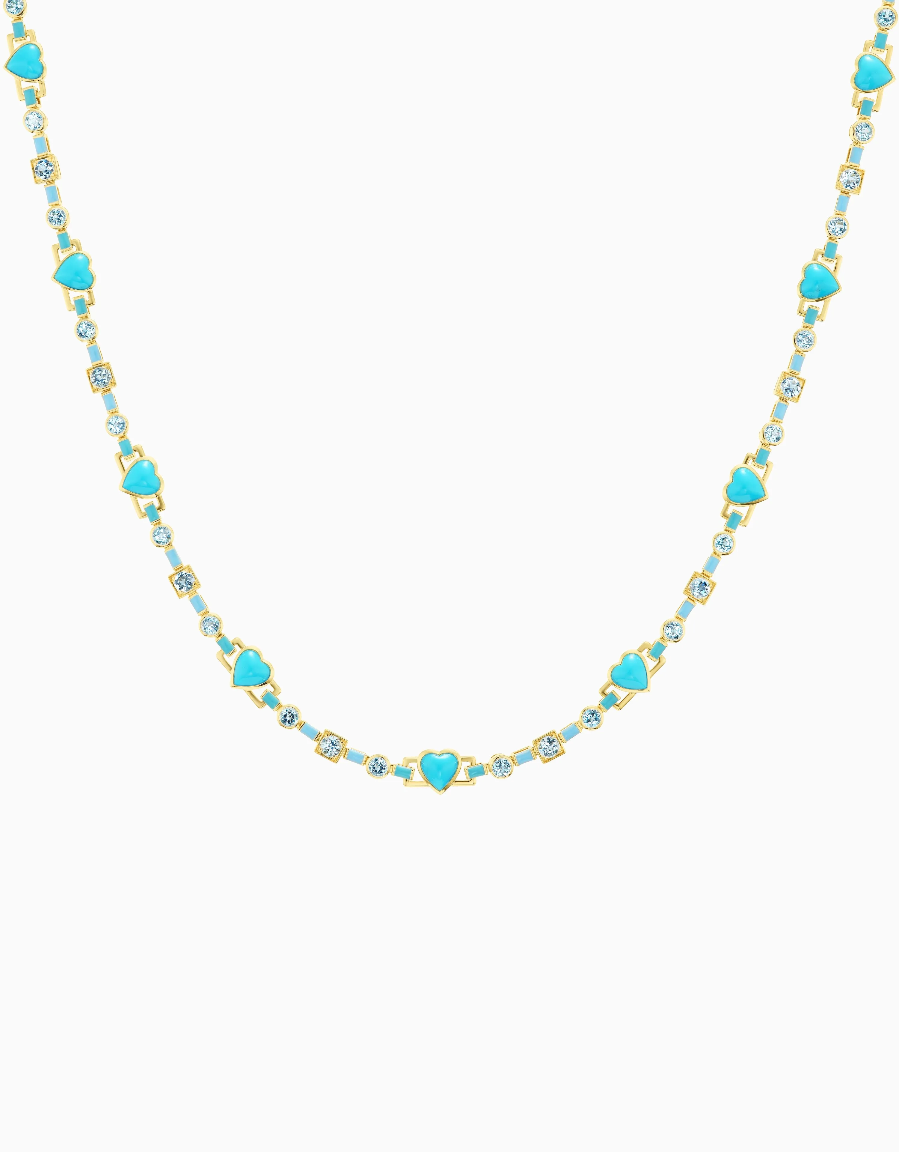 Blue Heart Necklace