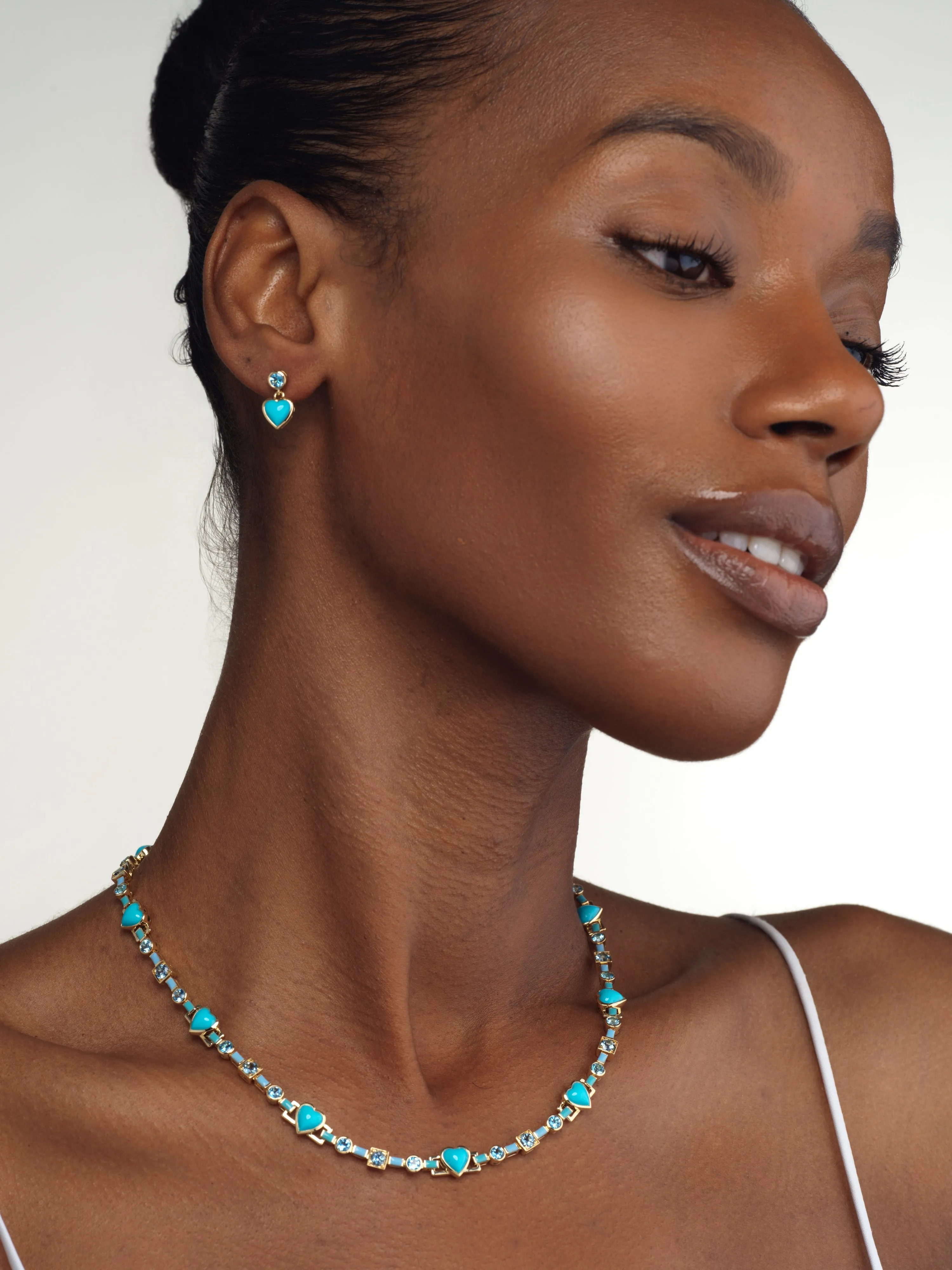 Blue Heart Necklace
