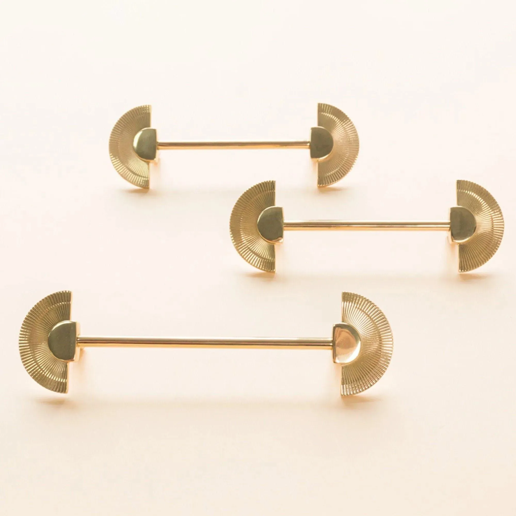 Brass Fan-Shaped Cabinet Drawer Handle Knob