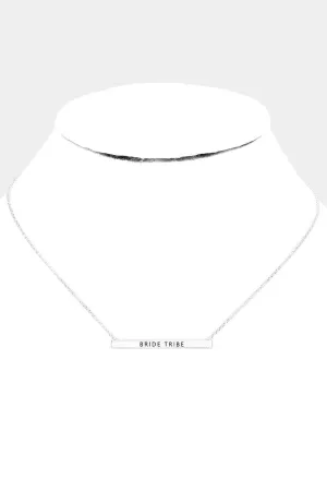 Bride Tribe Bar Necklace-More Colors