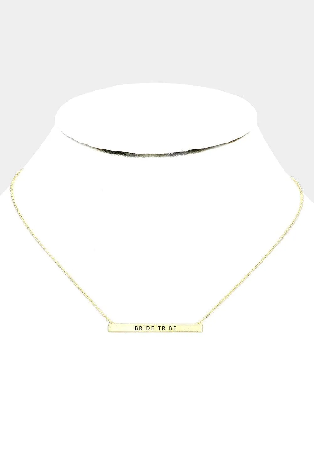 Bride Tribe Bar Necklace-More Colors