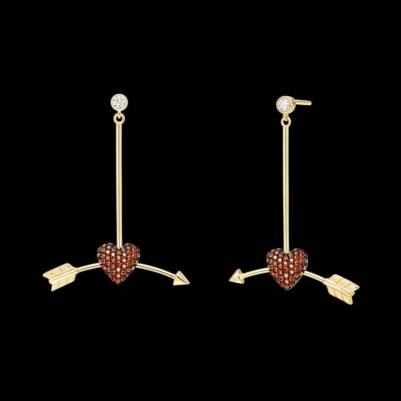 Bright Star Crush Silver Drop Earrings
