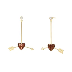 Bright Star Crush Silver Drop Earrings