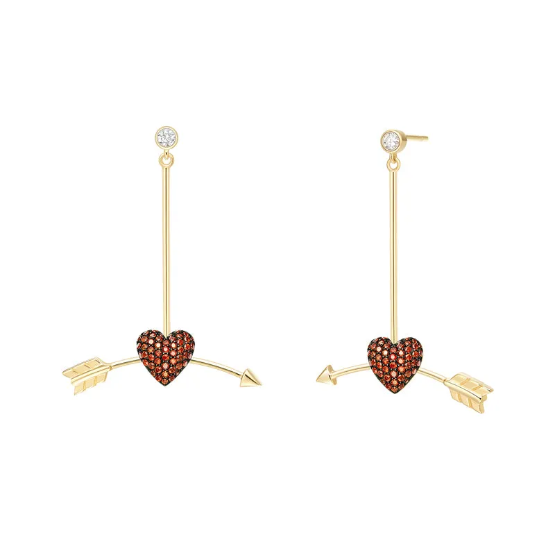 Bright Star Crush Silver Drop Earrings