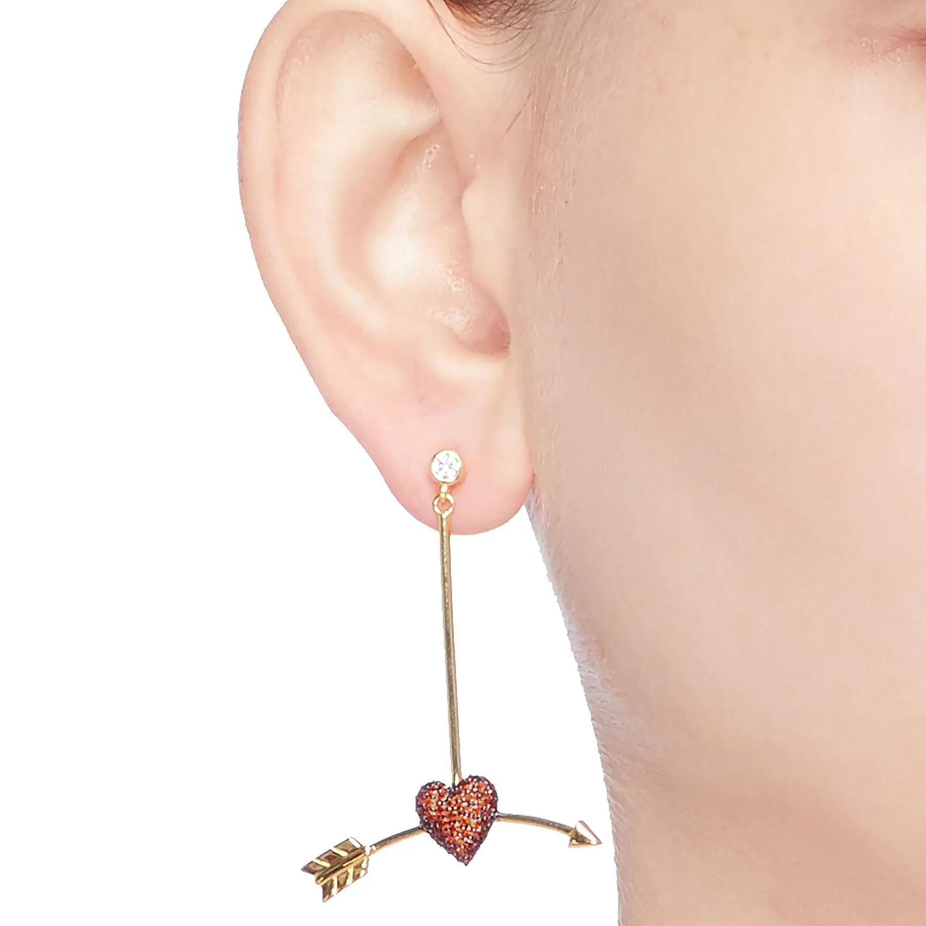 Bright Star Crush Silver Drop Earrings
