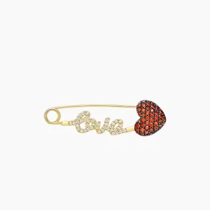 Bright Star Poem Crush Silver Brooch