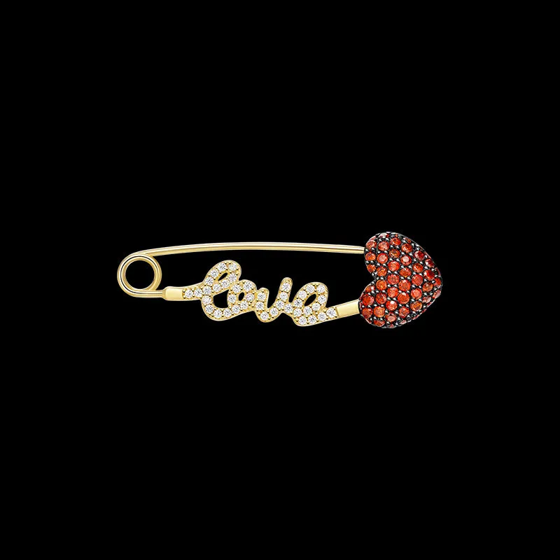 Bright Star Poem Crush Silver Brooch