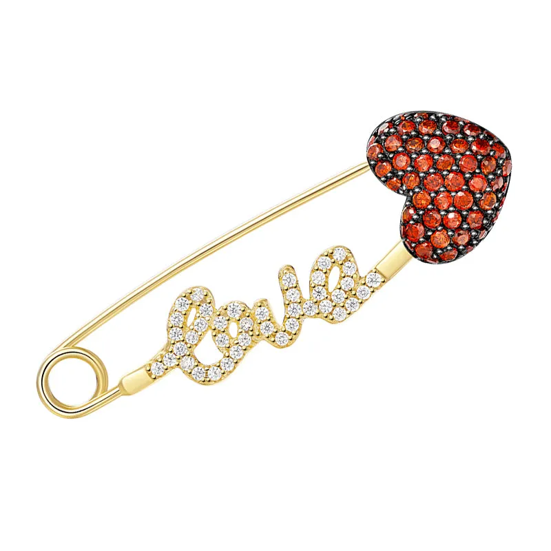 Bright Star Poem Crush Silver Brooch