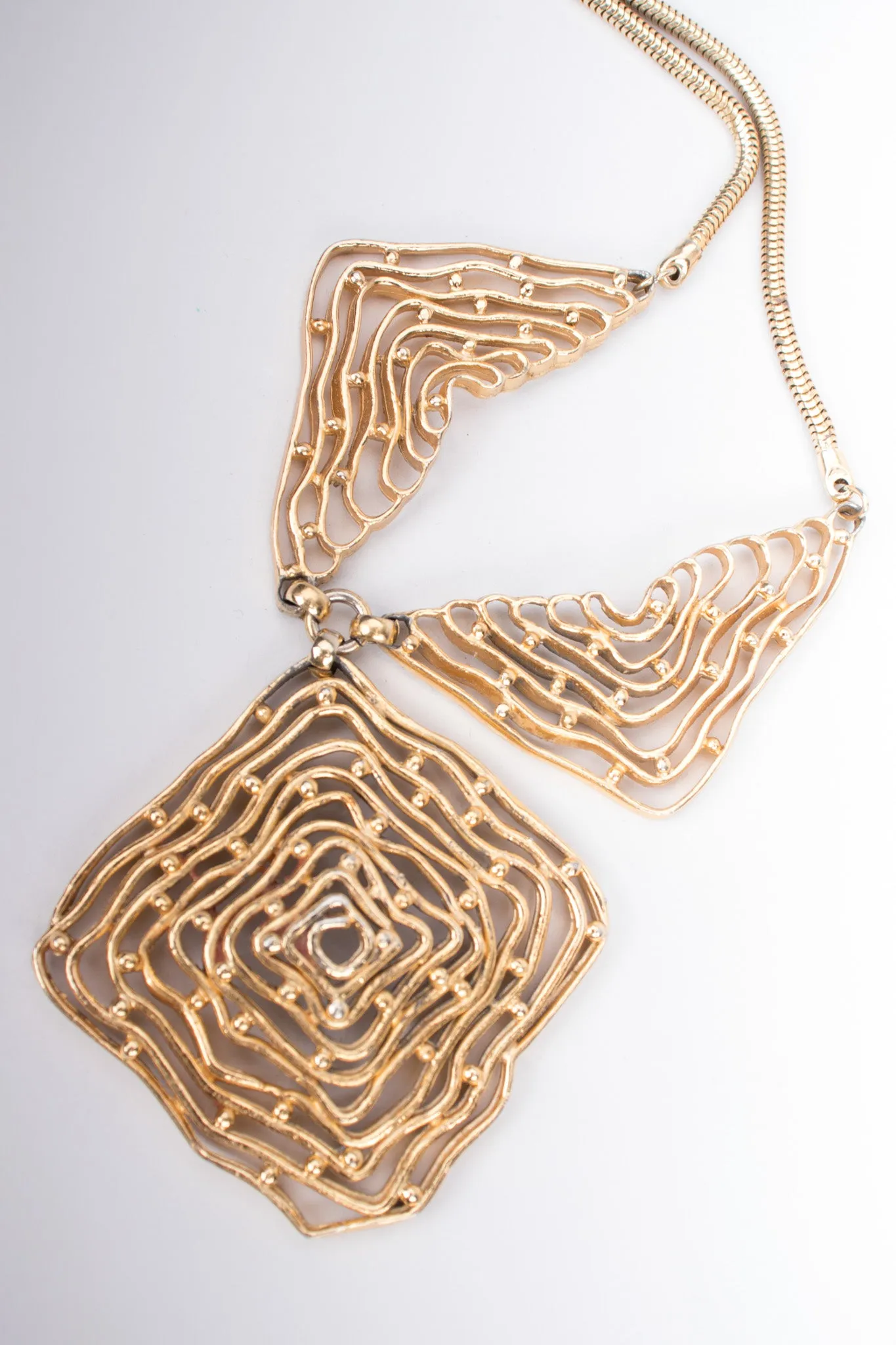 Brutalist Maze Collar Necklace