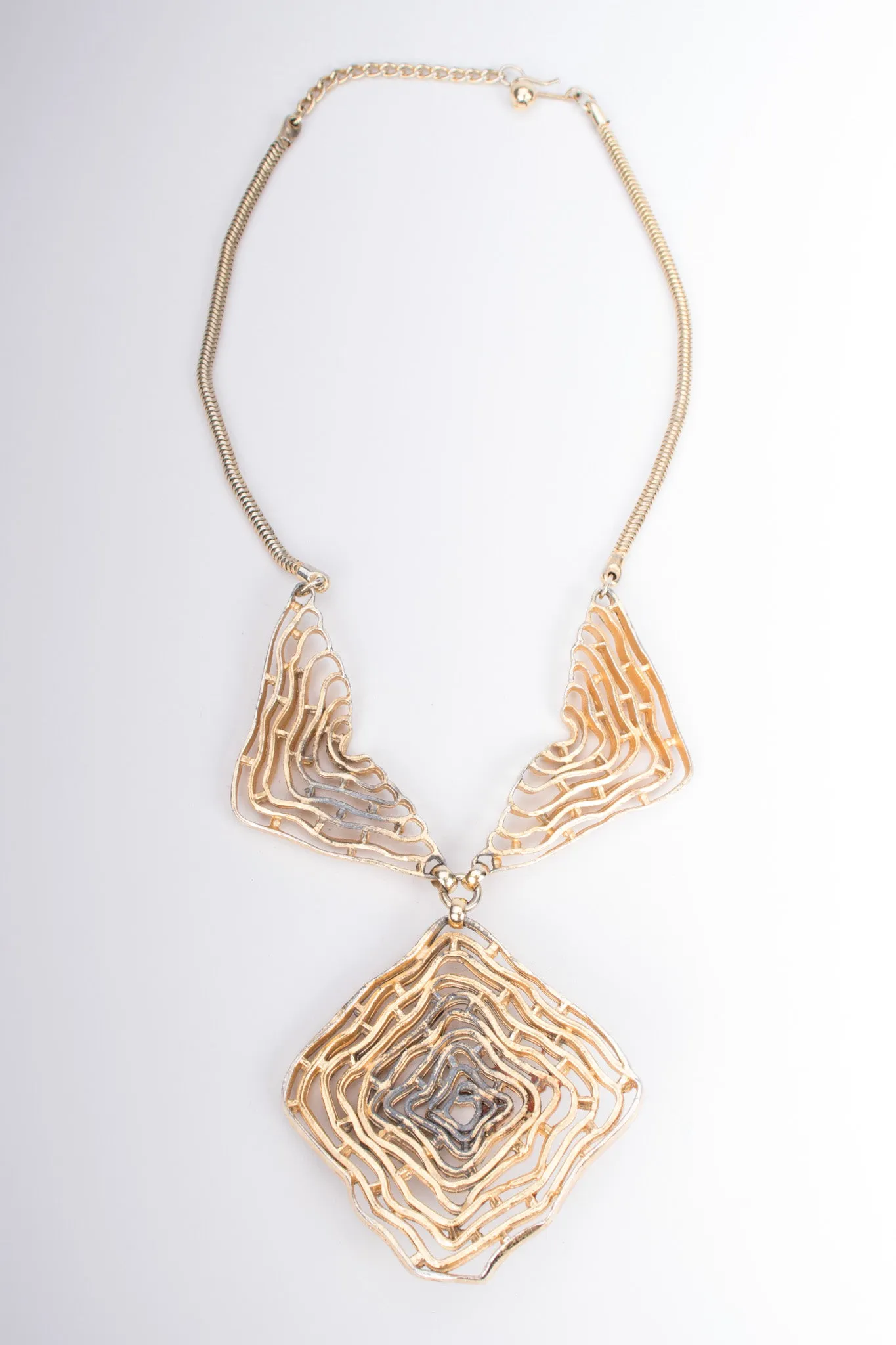 Brutalist Maze Collar Necklace
