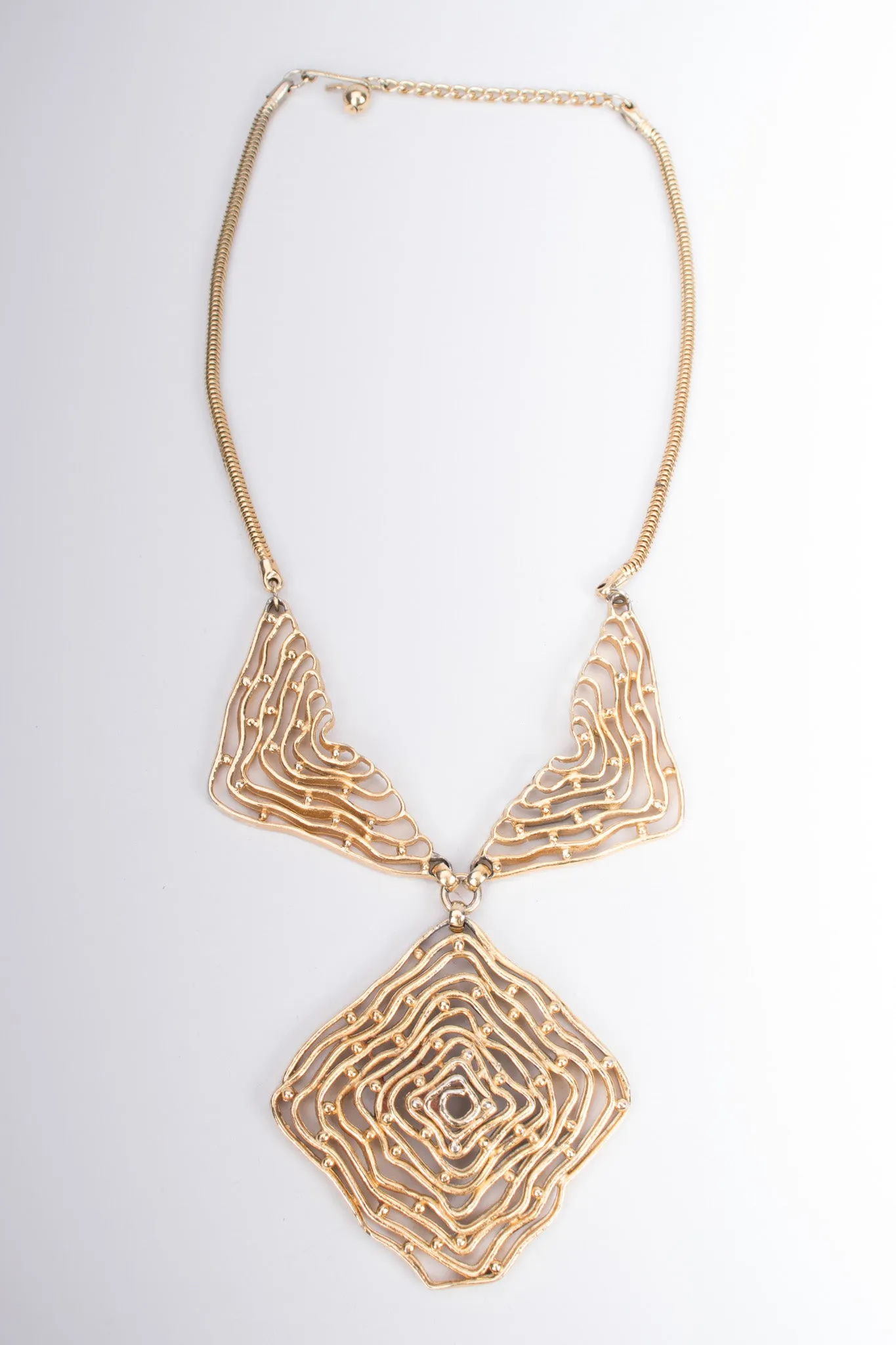 Brutalist Maze Collar Necklace