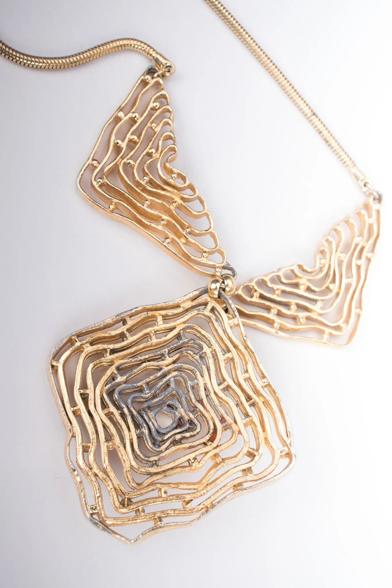 Brutalist Maze Collar Necklace