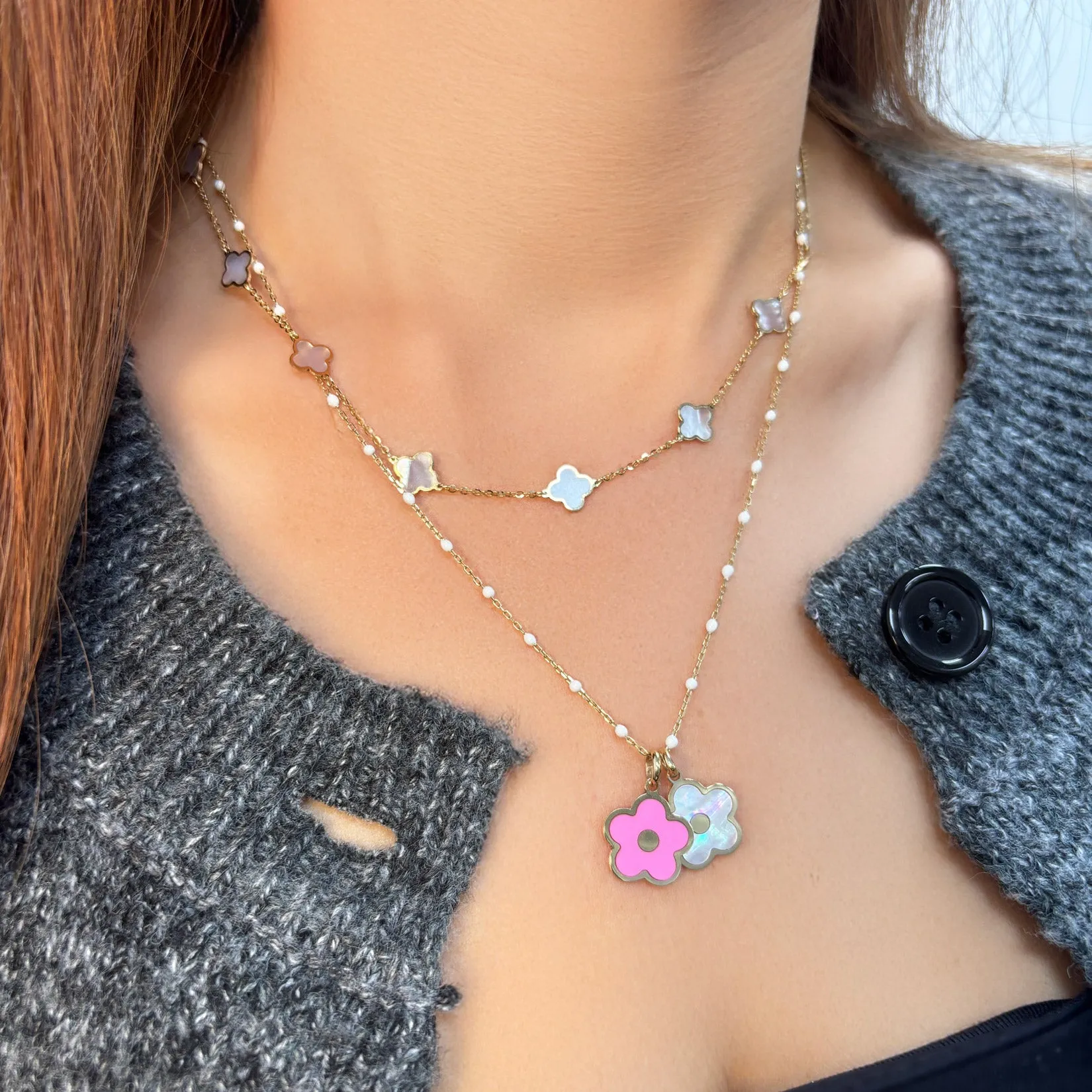Bubblegum Pink Cherry Blossom Charm