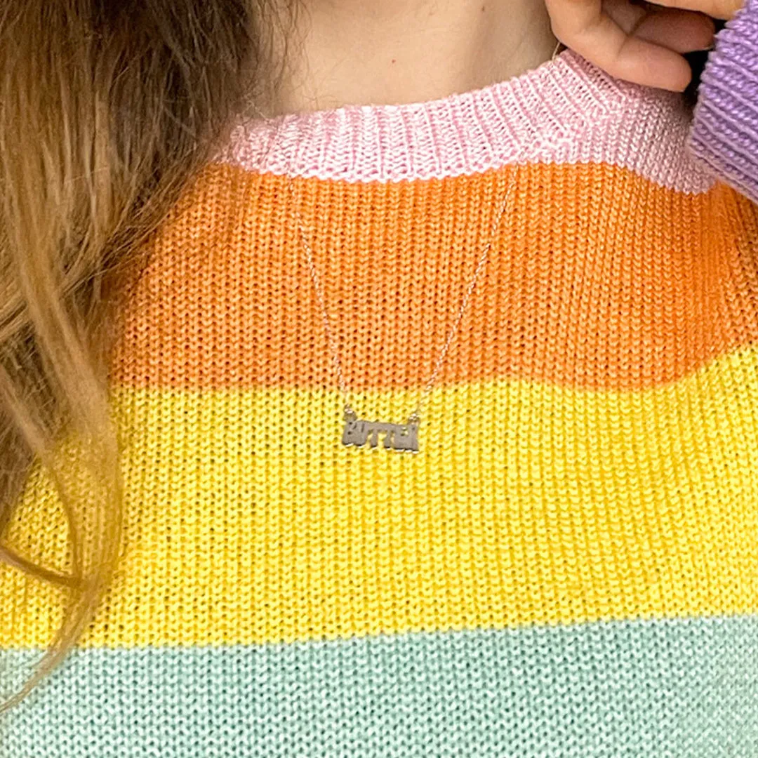 Butter Necklace in Sterling Silver