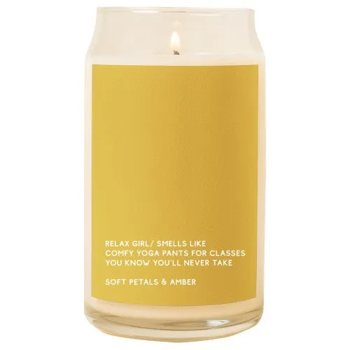 Candle Beer Can Glass