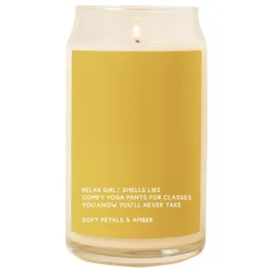 Candle Beer Can Glass