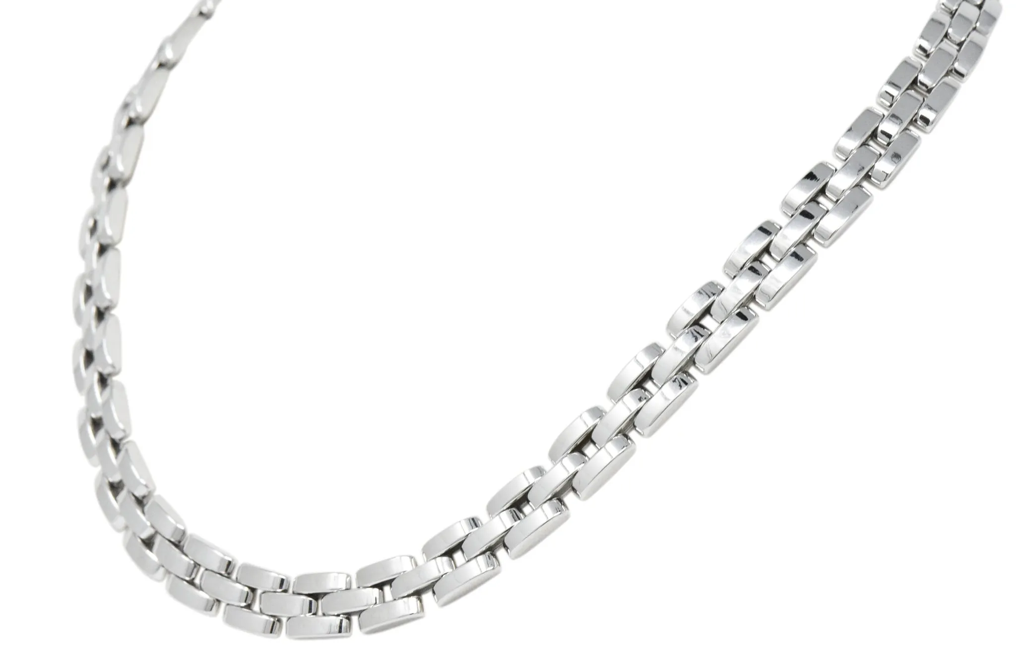 Cartier 18 Karat White Gold Panthère Collar Necklace