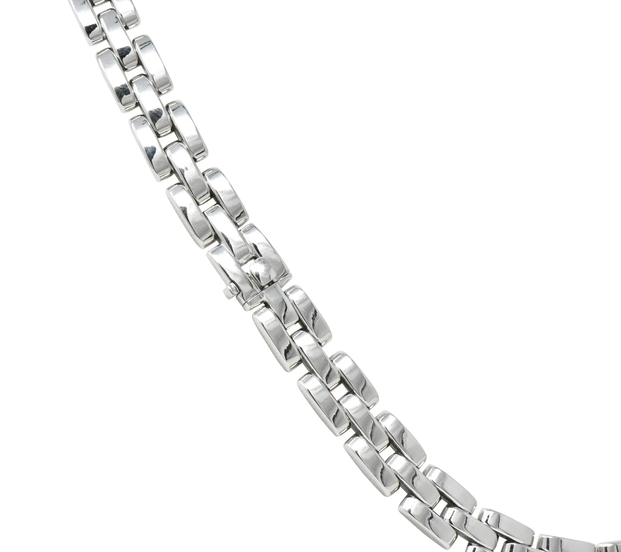 Cartier 18 Karat White Gold Panthère Collar Necklace
