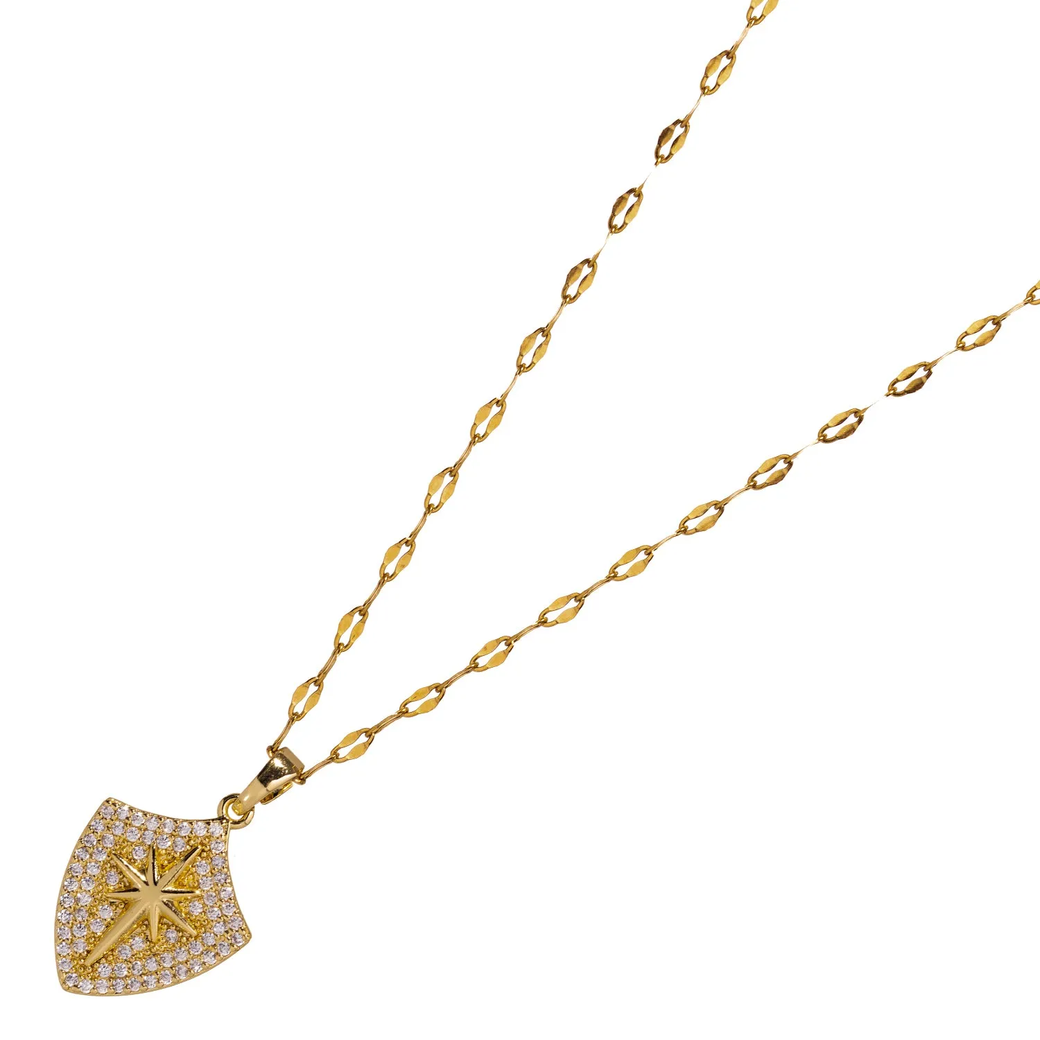 Celestial Compass Diamond & Gold Necklace