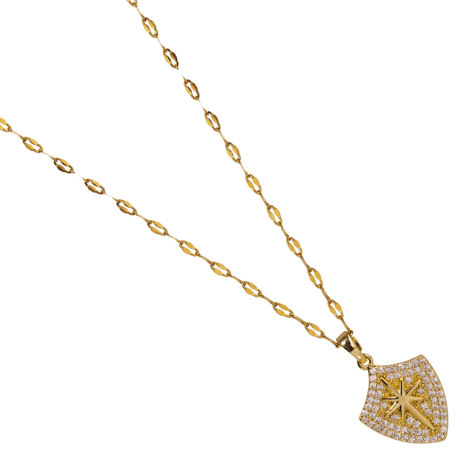 Celestial Compass Diamond & Gold Necklace
