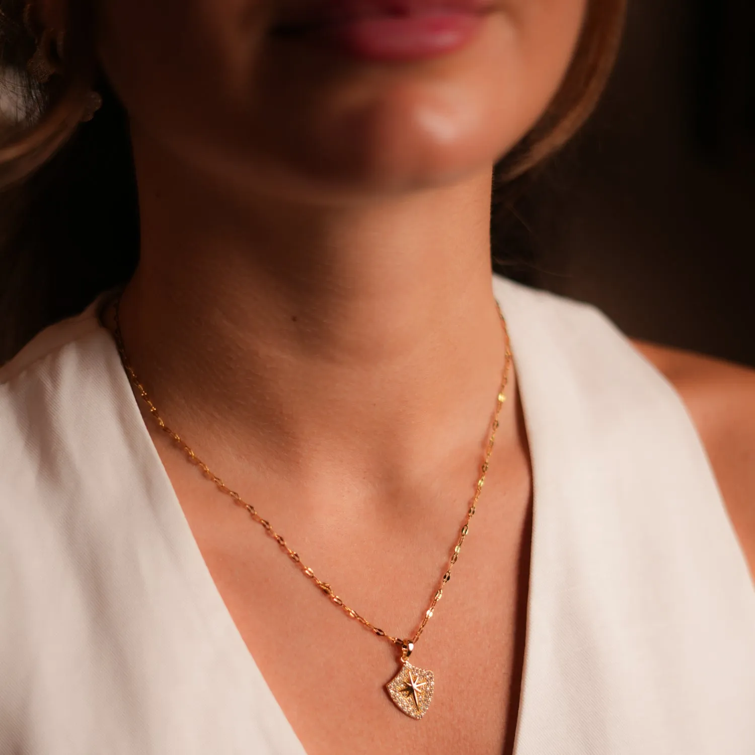 Celestial Compass Diamond & Gold Necklace