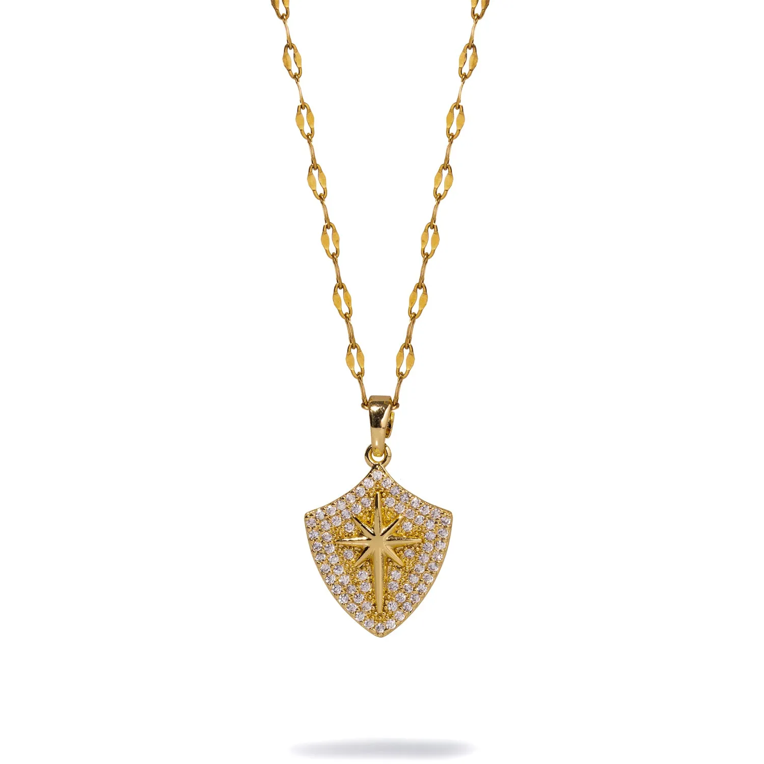 Celestial Compass Diamond & Gold Necklace