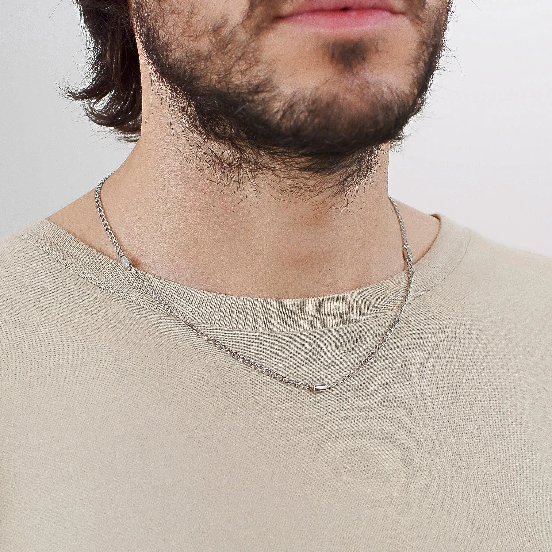 Chain Link Necklace in Stainless Steel