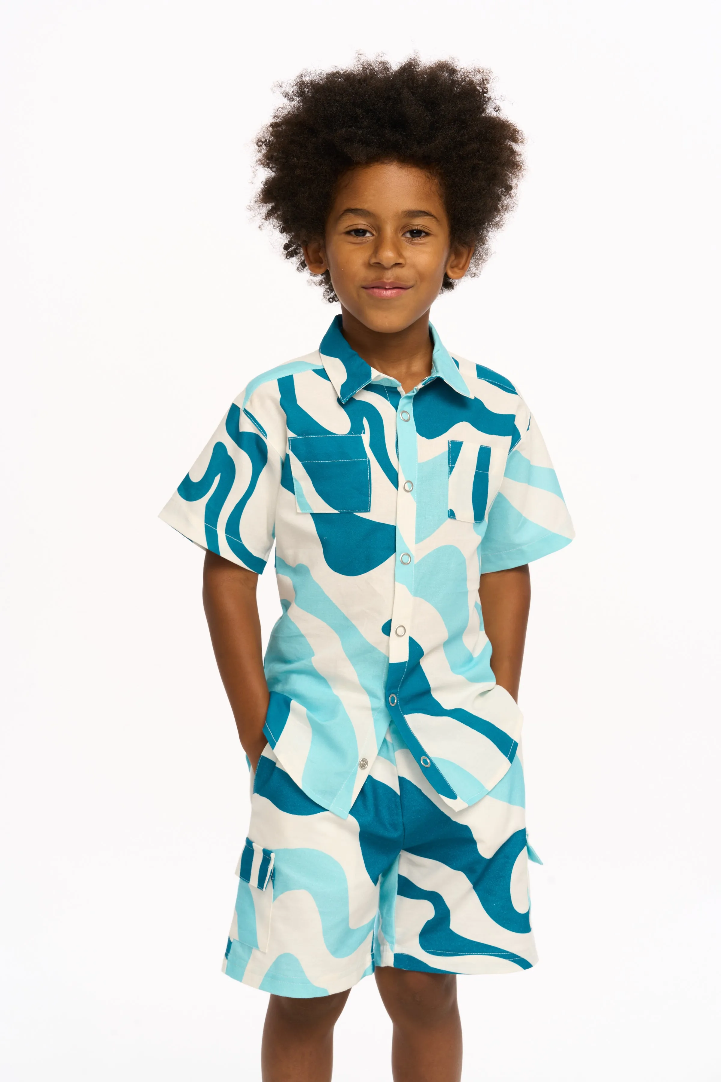 Chaser Wavy Stripe S/S Shirt