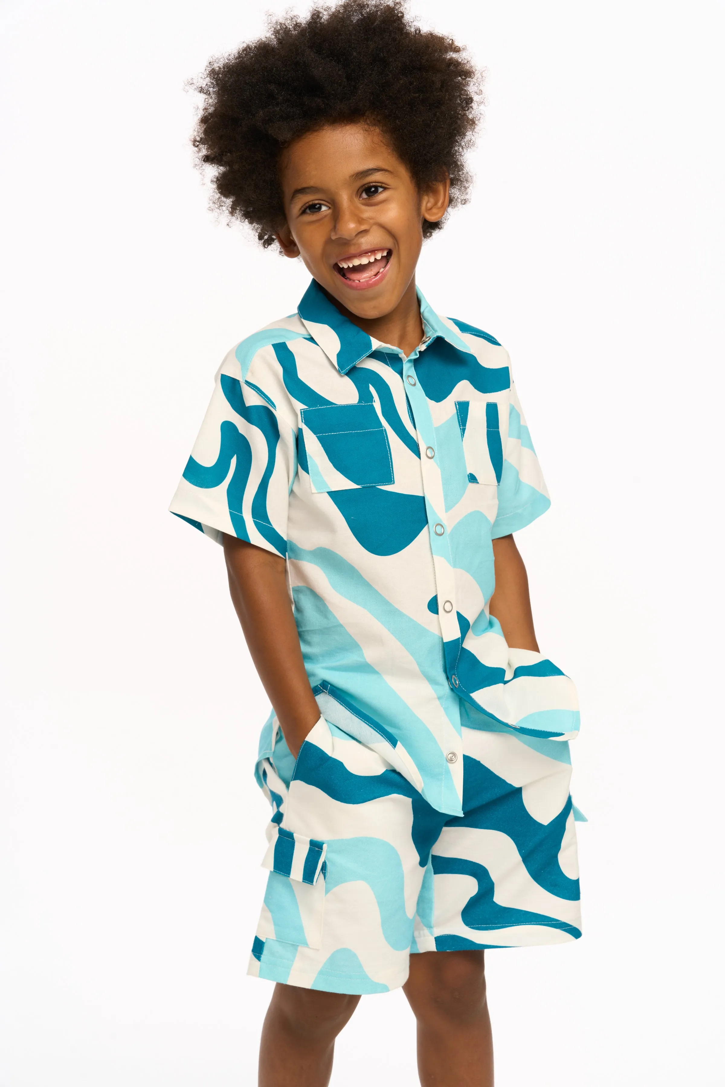Chaser Wavy Stripe S/S Shirt