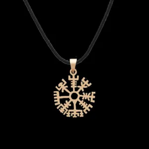 Clean Bronze Vegvisir Pendant