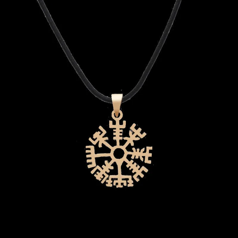Clean Bronze Vegvisir Pendant
