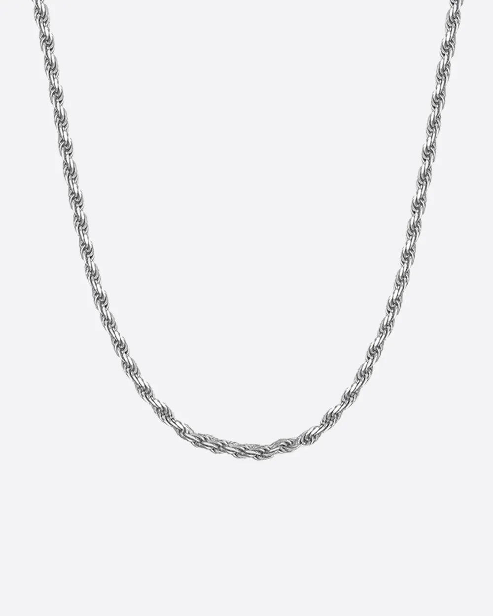 CLEAN ROPE CHAIN SILVER. - 3MM