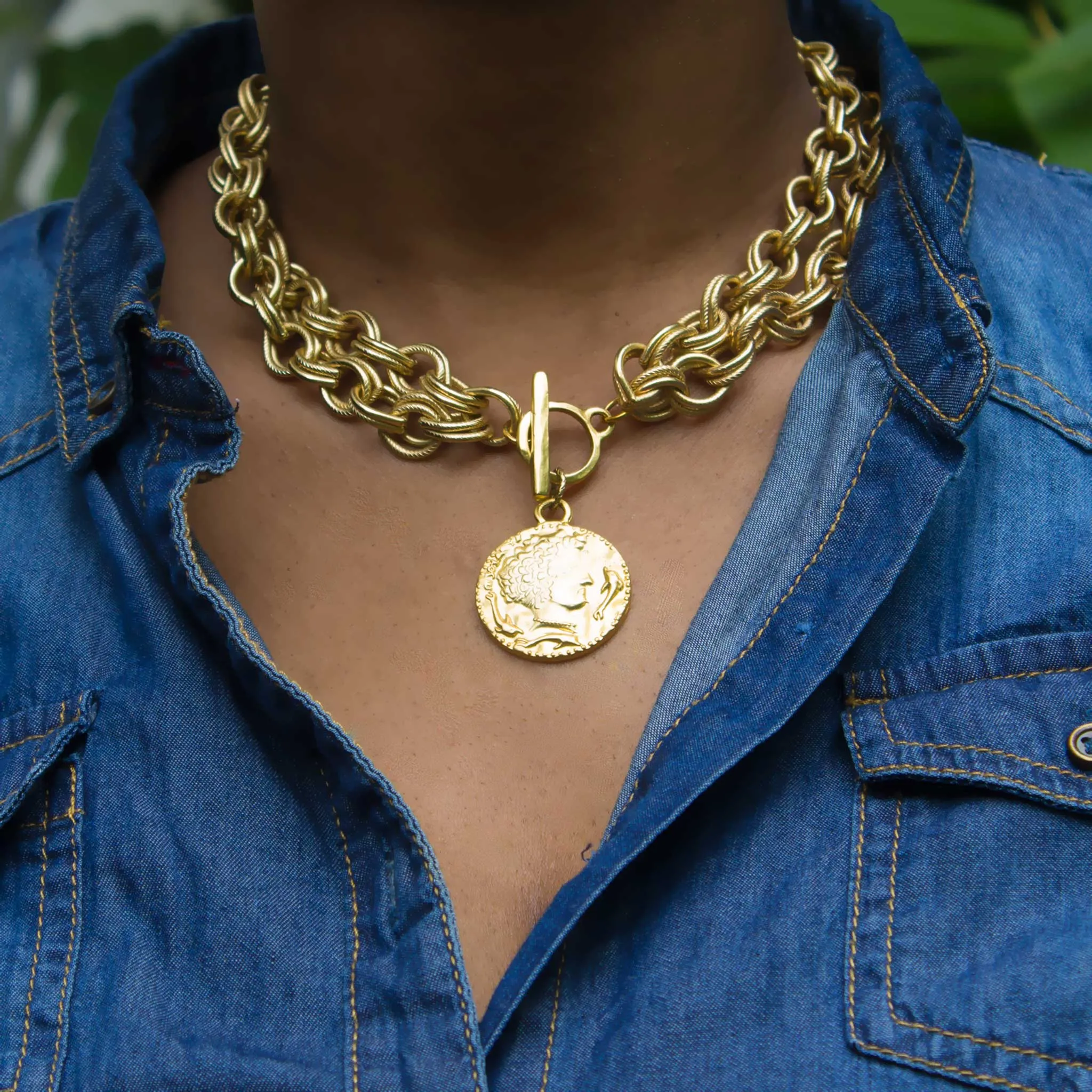 Coin Charm necklace