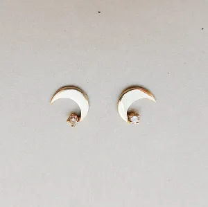 Crescent Moon Earrings - RTS
