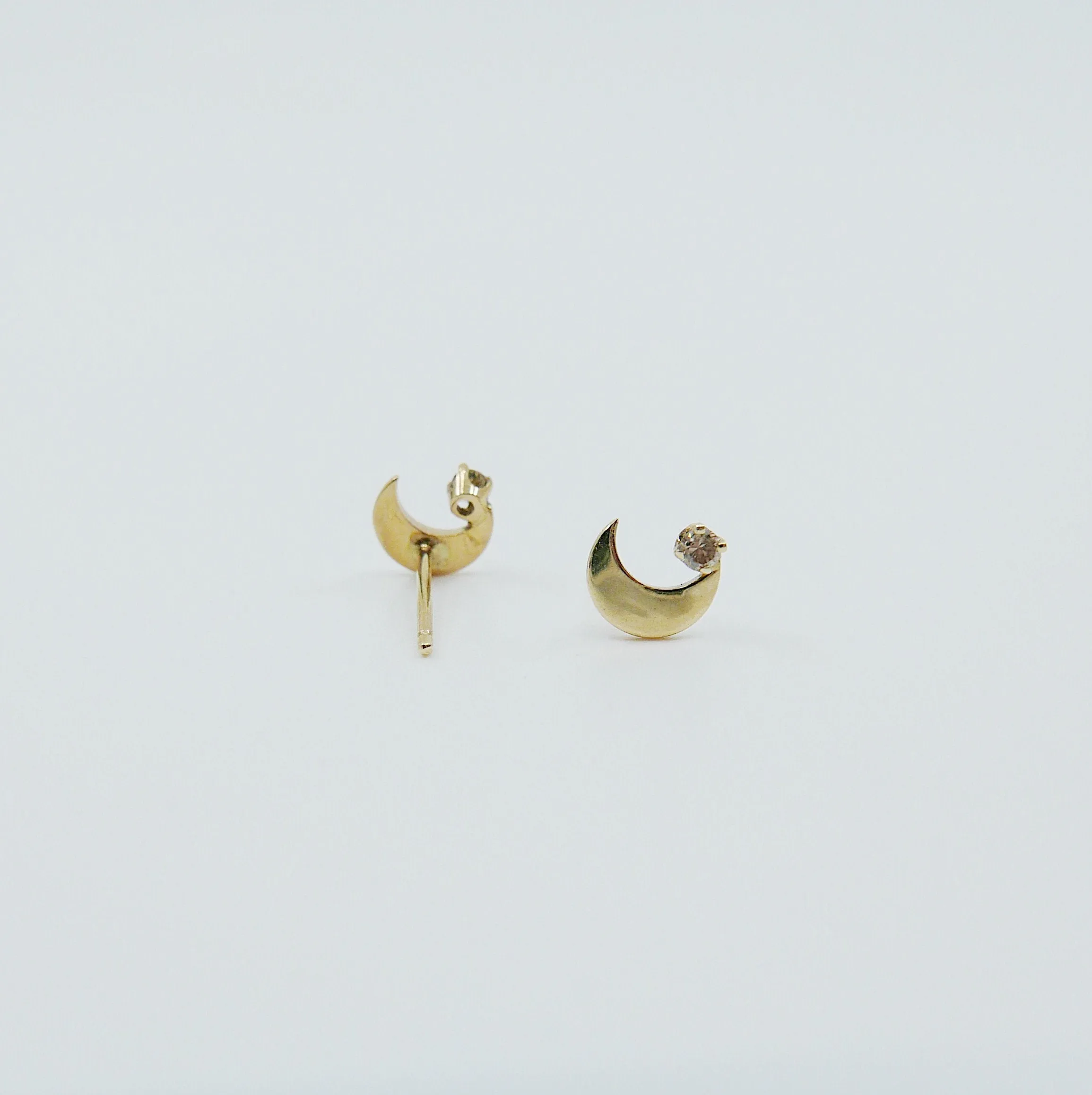 Crescent Moon Earrings - RTS
