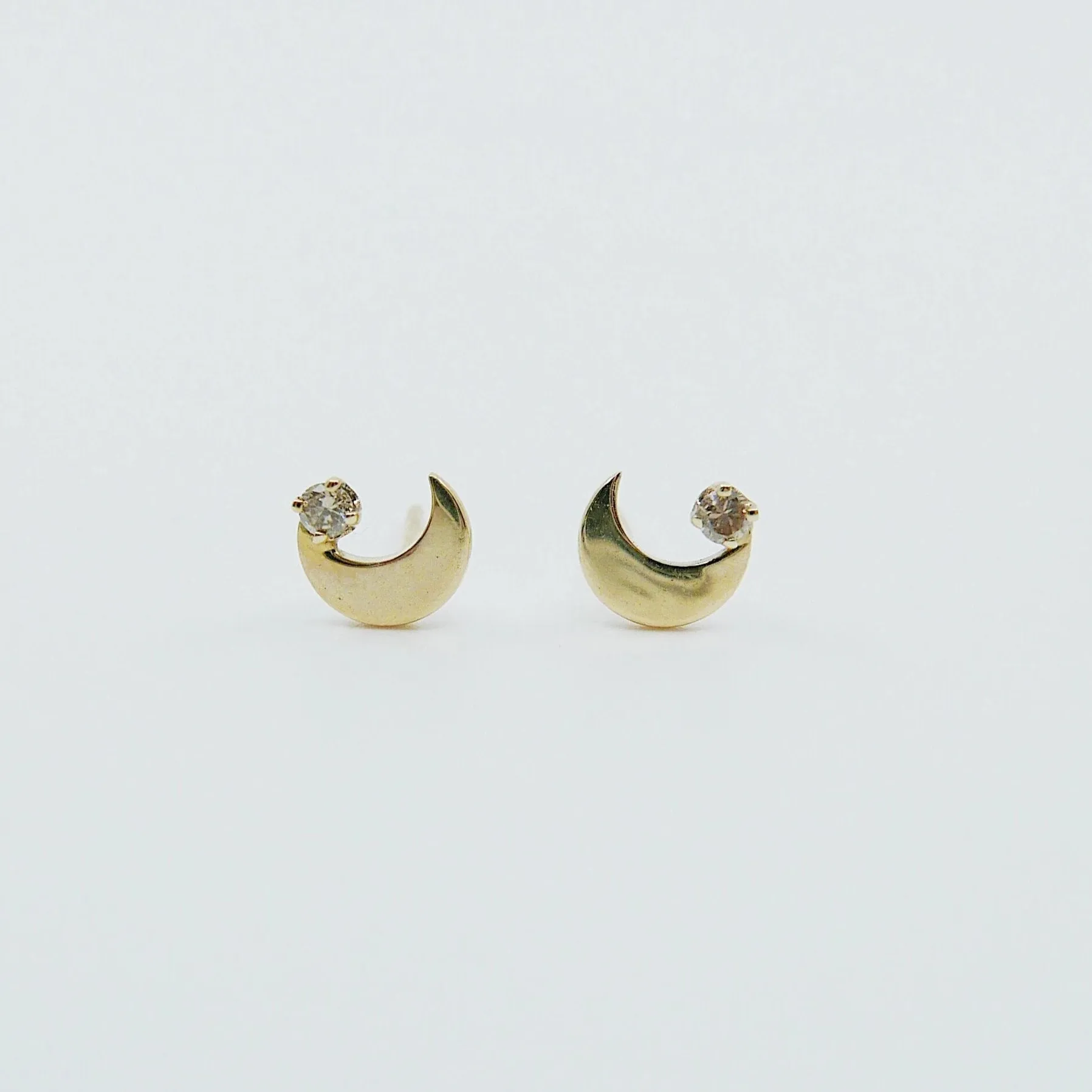 Crescent Moon Earrings - RTS